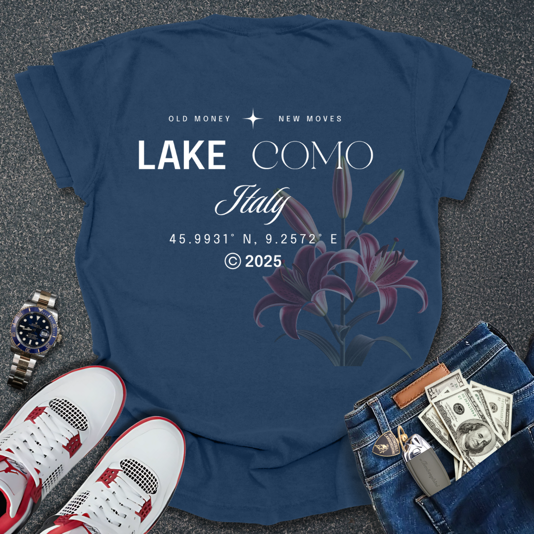 Lake Como T-Shirt (Back Print)