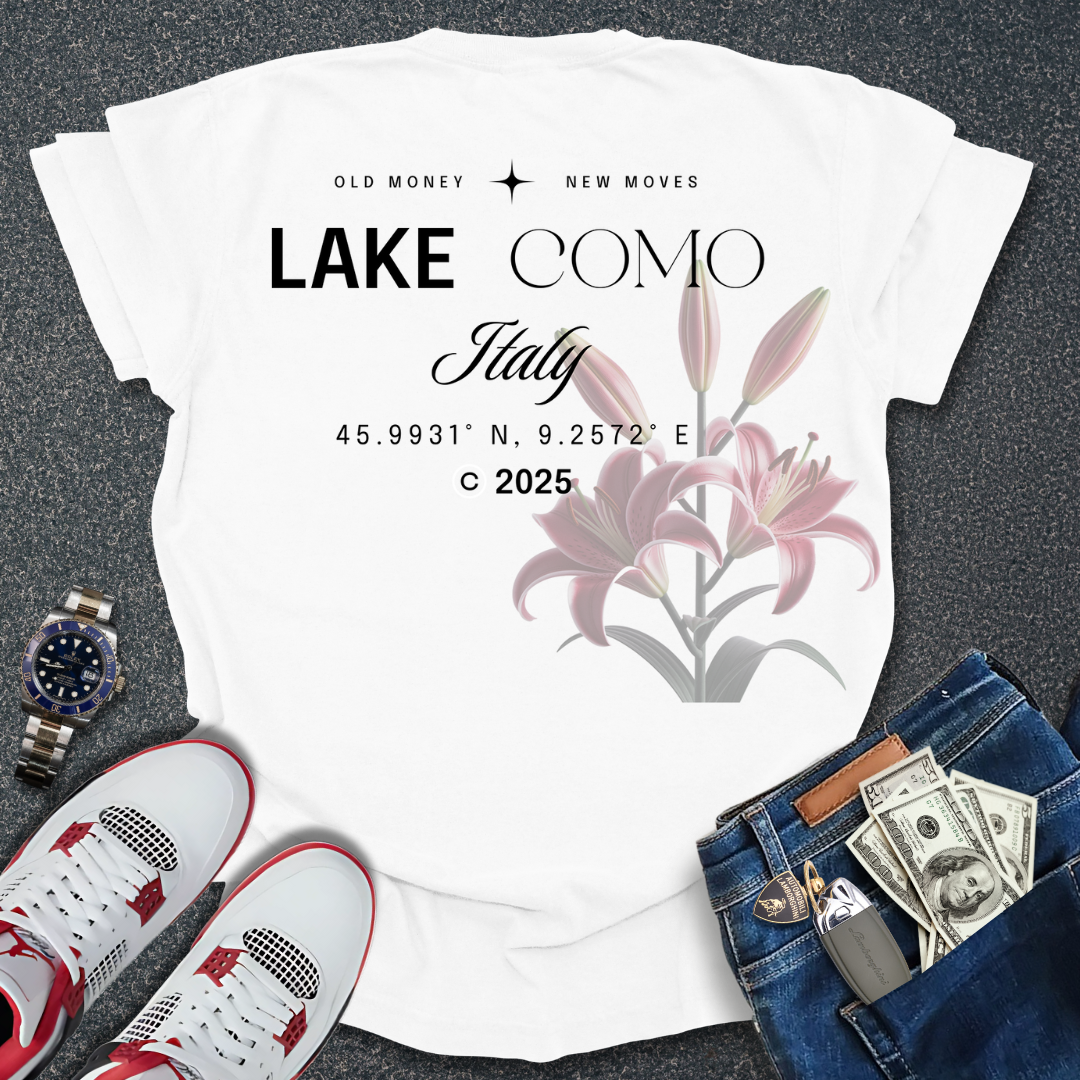 Lake Como T-Shirt (Back Print)