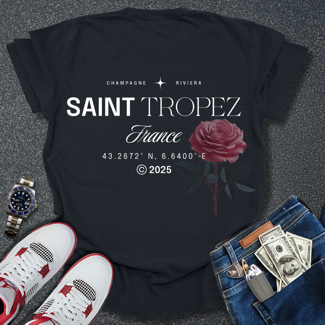Saint Tropez T-Shirt (Back Print)