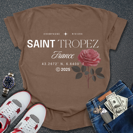 Saint Tropez T-Shirt (Back Print)