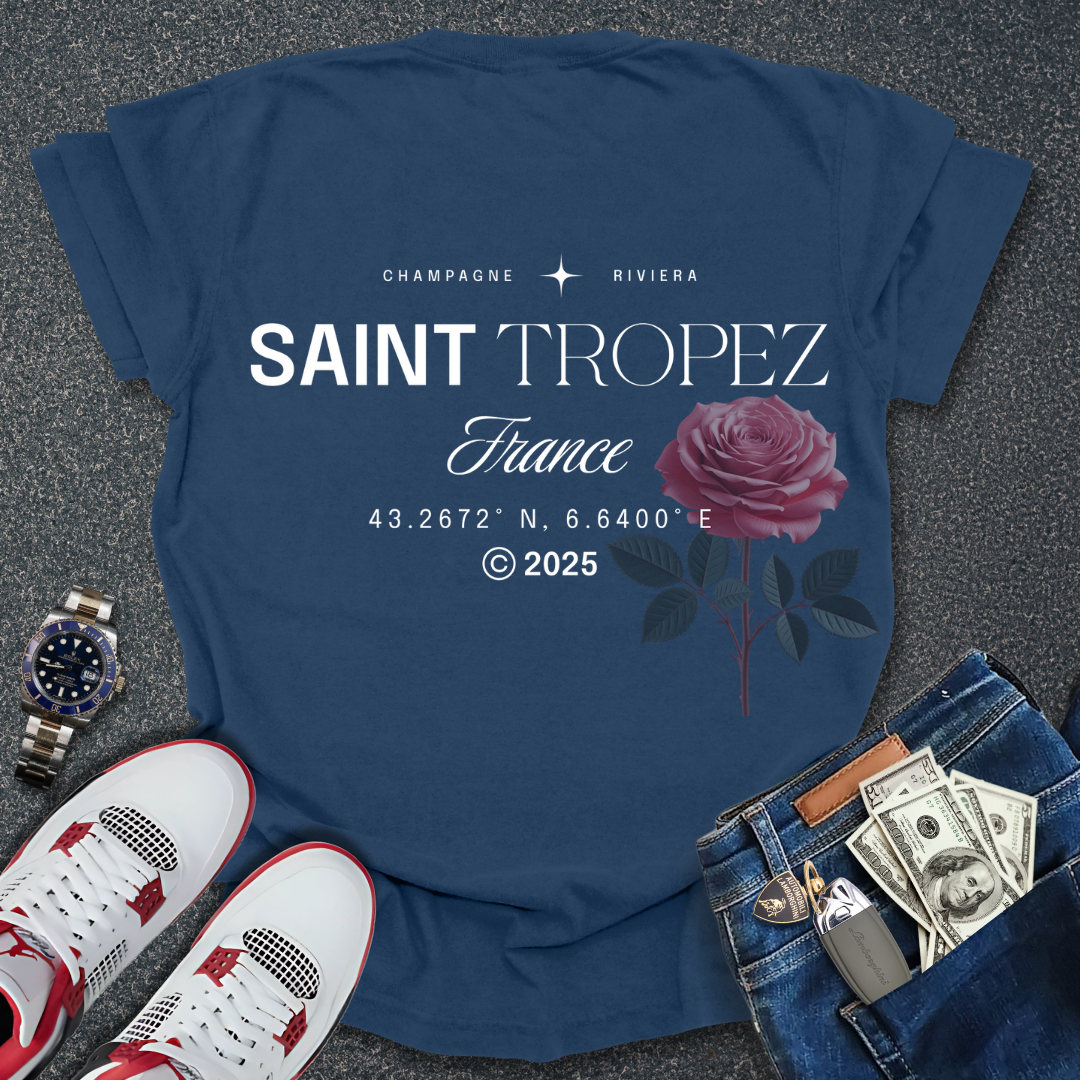 Saint Tropez T-Shirt (Back Print)